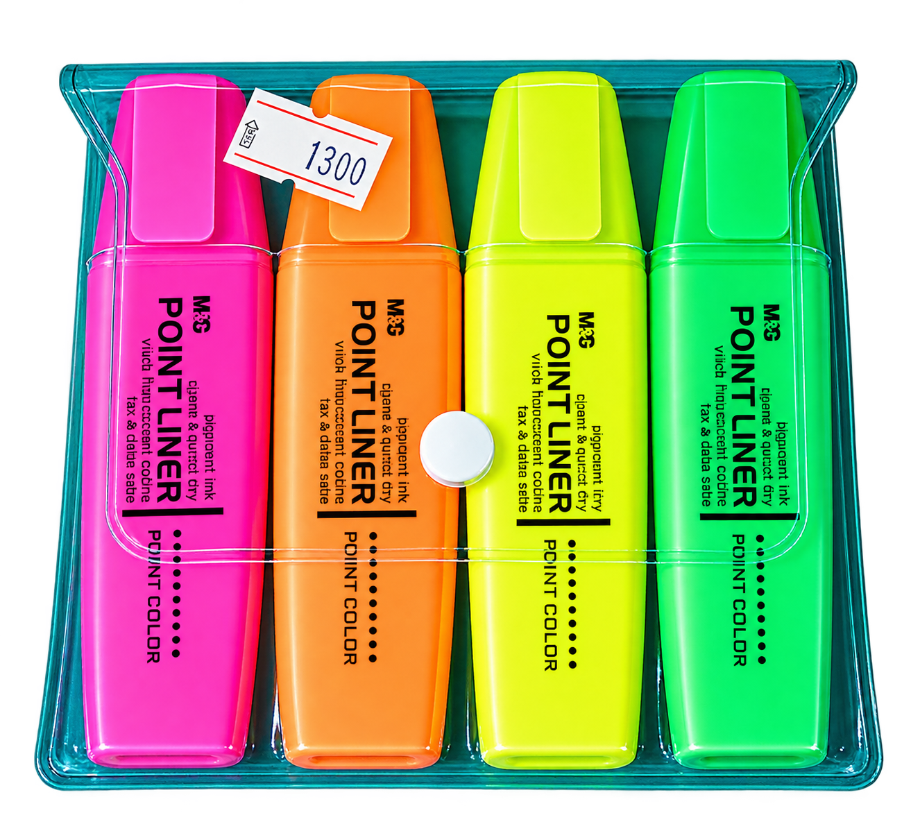 LOT DE 4 SURLIGNEURS M&G POINT LINER 